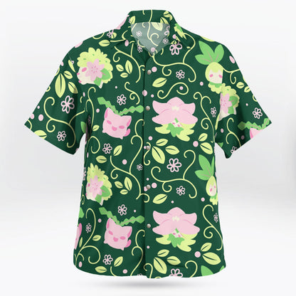 Grass type Pokemon Hawaiian Shirt