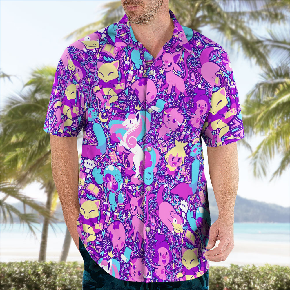 Pink Hawaiian Shirt Step Into a Pink Fantasy World