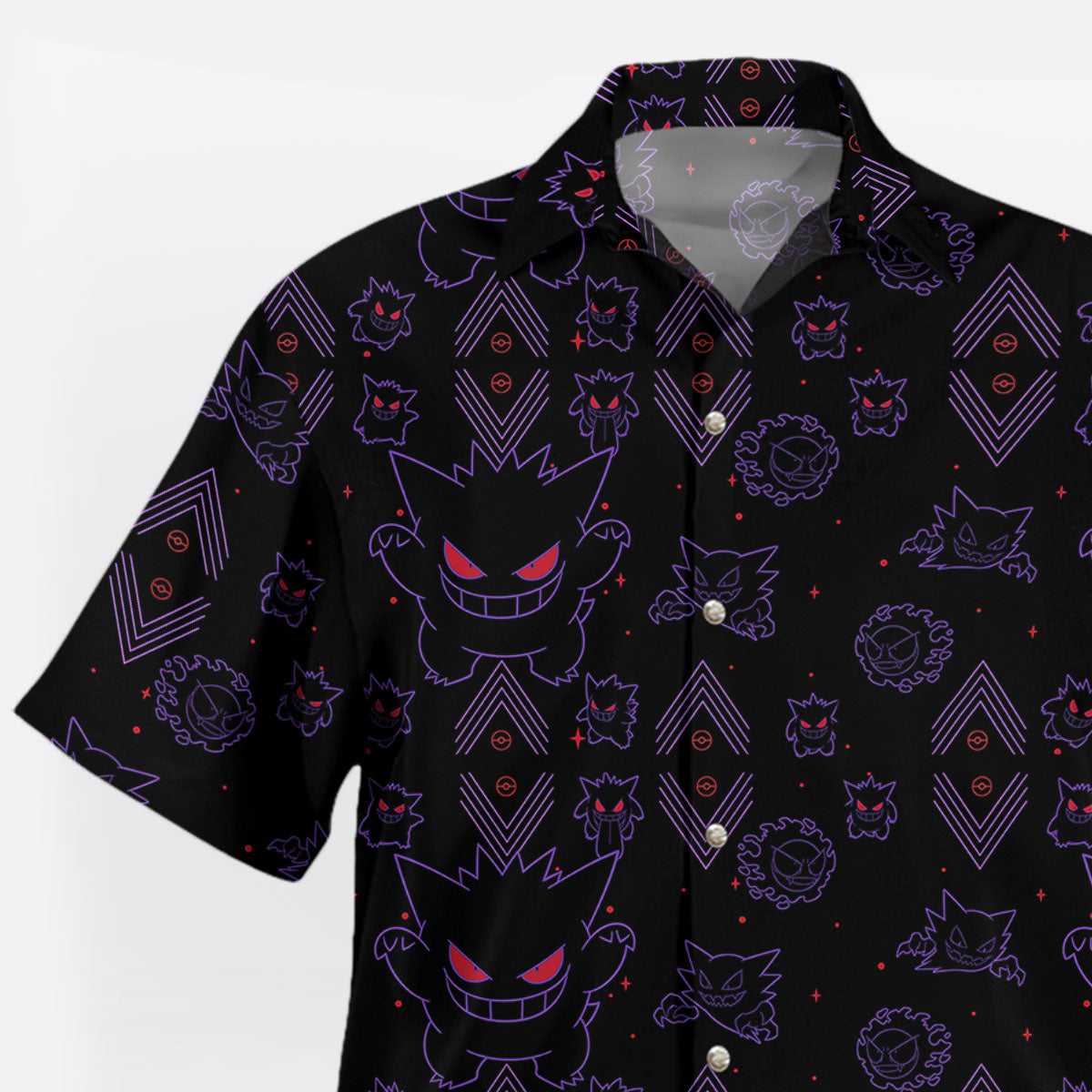 Neon Shadow Tropical Hawaiian Shirt