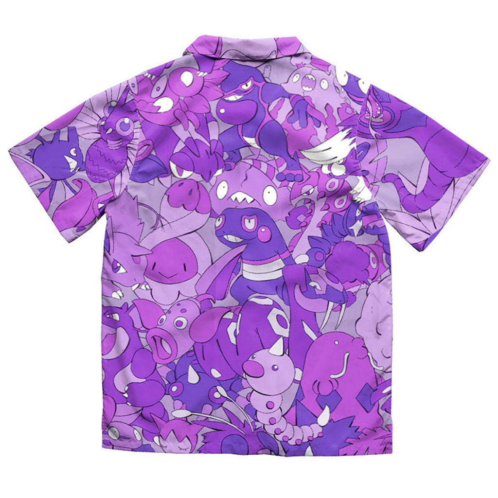 Purple Poison Type Collage Hawaiian Shirt