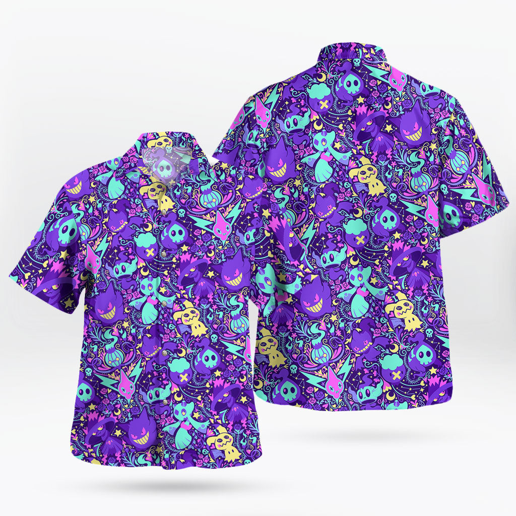 Dark Shadow Ghost Type Vibes Hawaiian Shirt