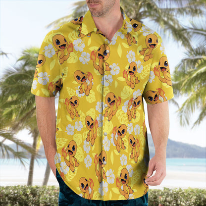 Tropical Fire Type Aloha Hawaiian Shirt