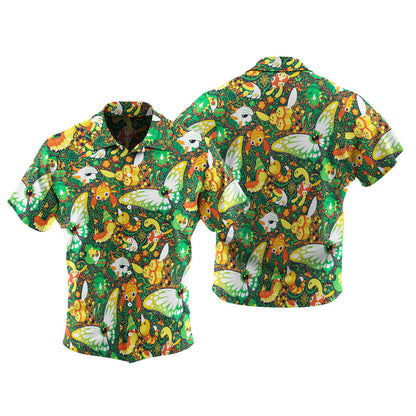 Insect Pattern Tropical Hawaiian Shirt