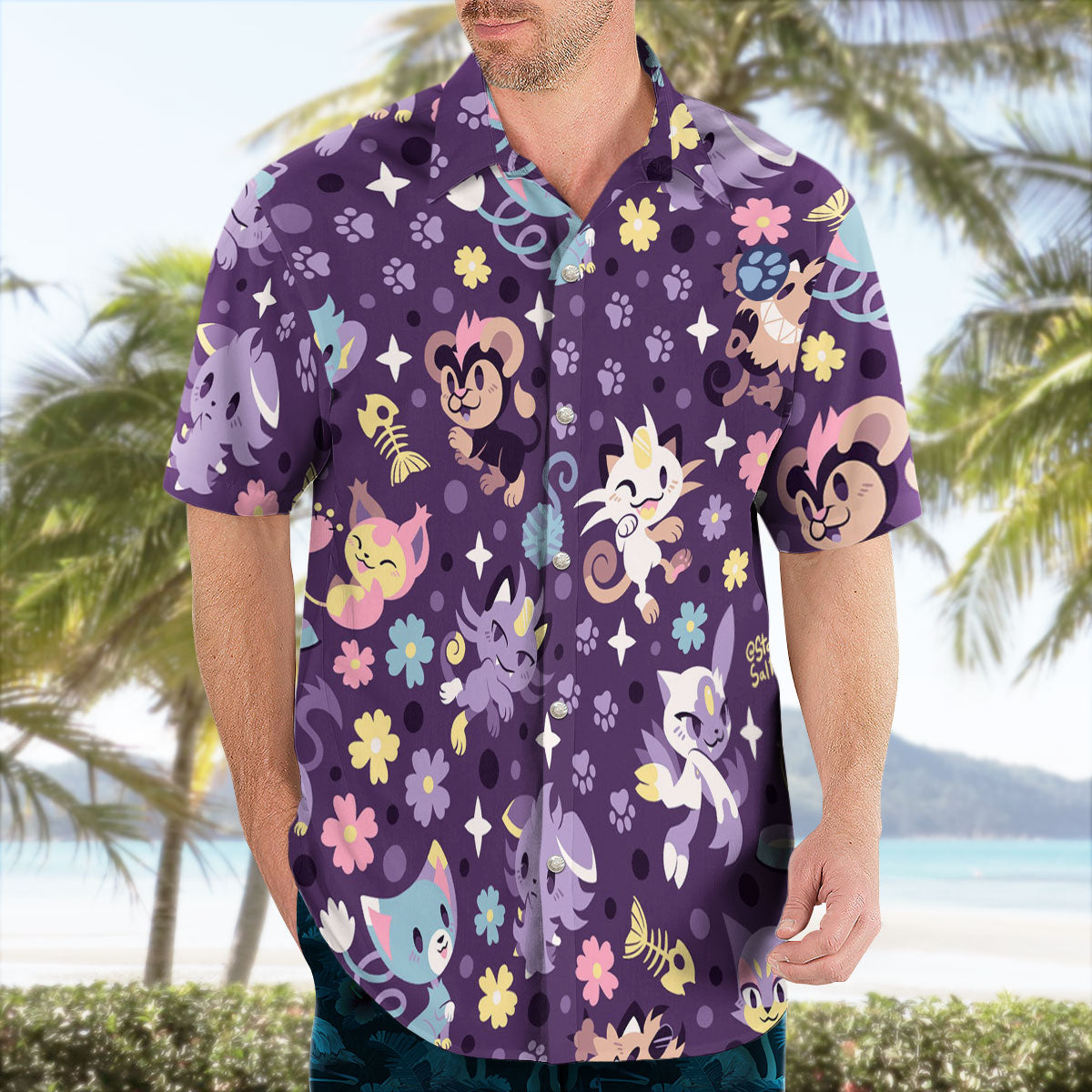 Cat Tropical Vibe Hawaiian Shirt