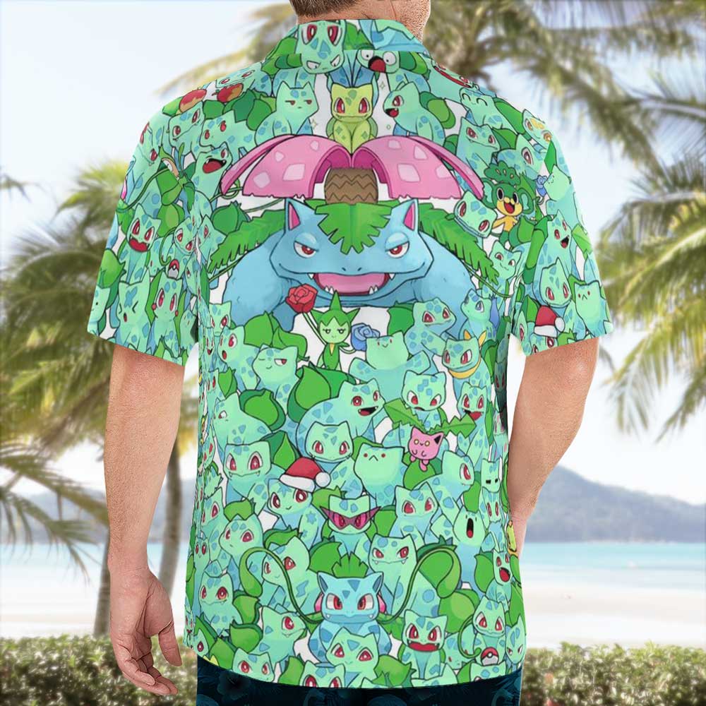 Tropical Green Leaf Hawaiian Shirt For Men And Women