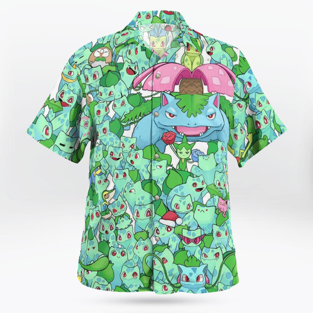 Tropical Green Leaf Hawaiian Shirt For Men And Women
