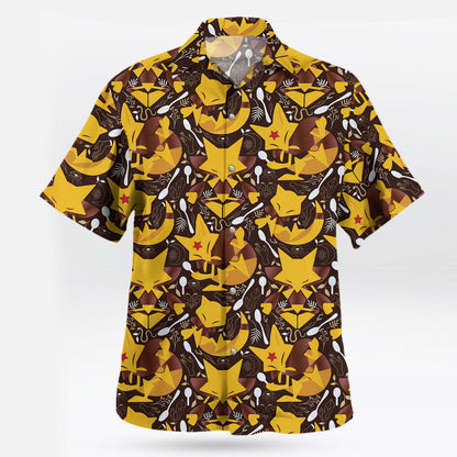 Abra Kadabra Alakazam Pokemon Hawaiian Shirt Retro Art