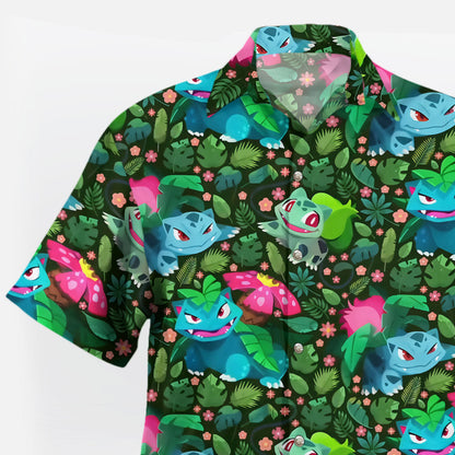 Leafy Evolution Tropical Hawaiian Shirt