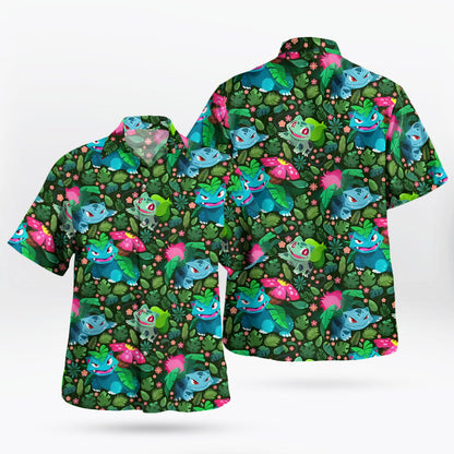 Leafy Evolution Tropical Hawaiian Shirt