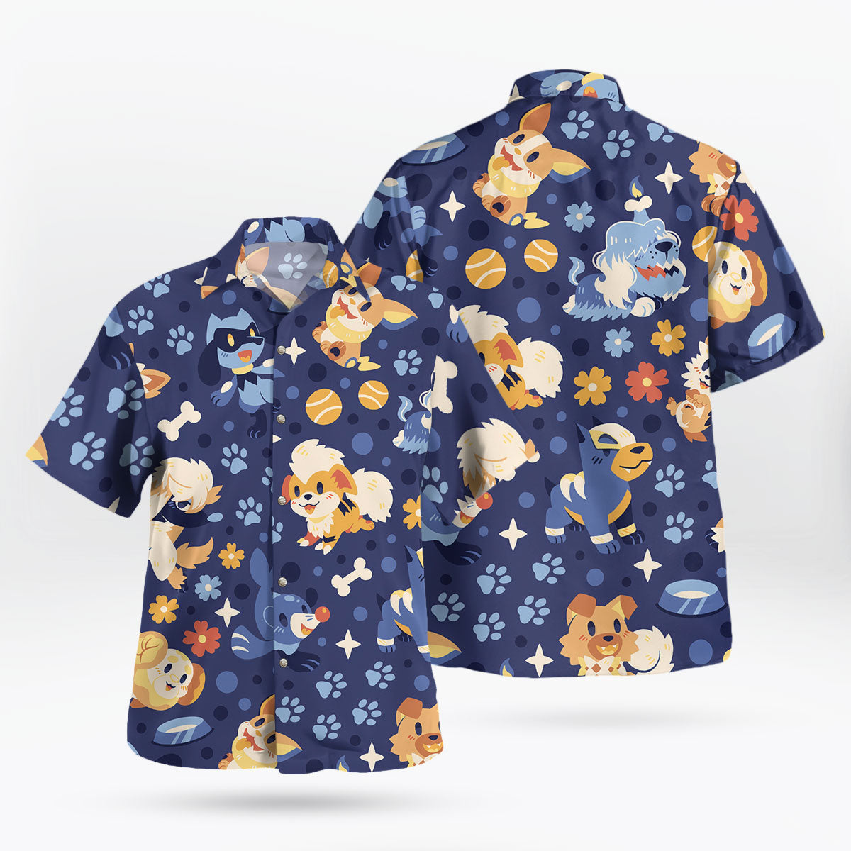 Dog Tropical Style Hawaiian Shirt
