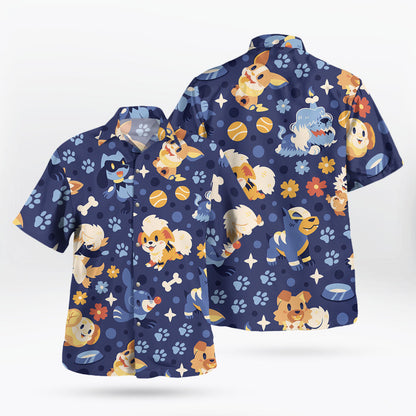 Dog Tropical Style Hawaiian Shirt