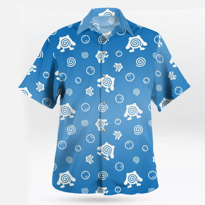 Poliwhirl Spiral Bubble Pokemon Hawaiian Shirt
