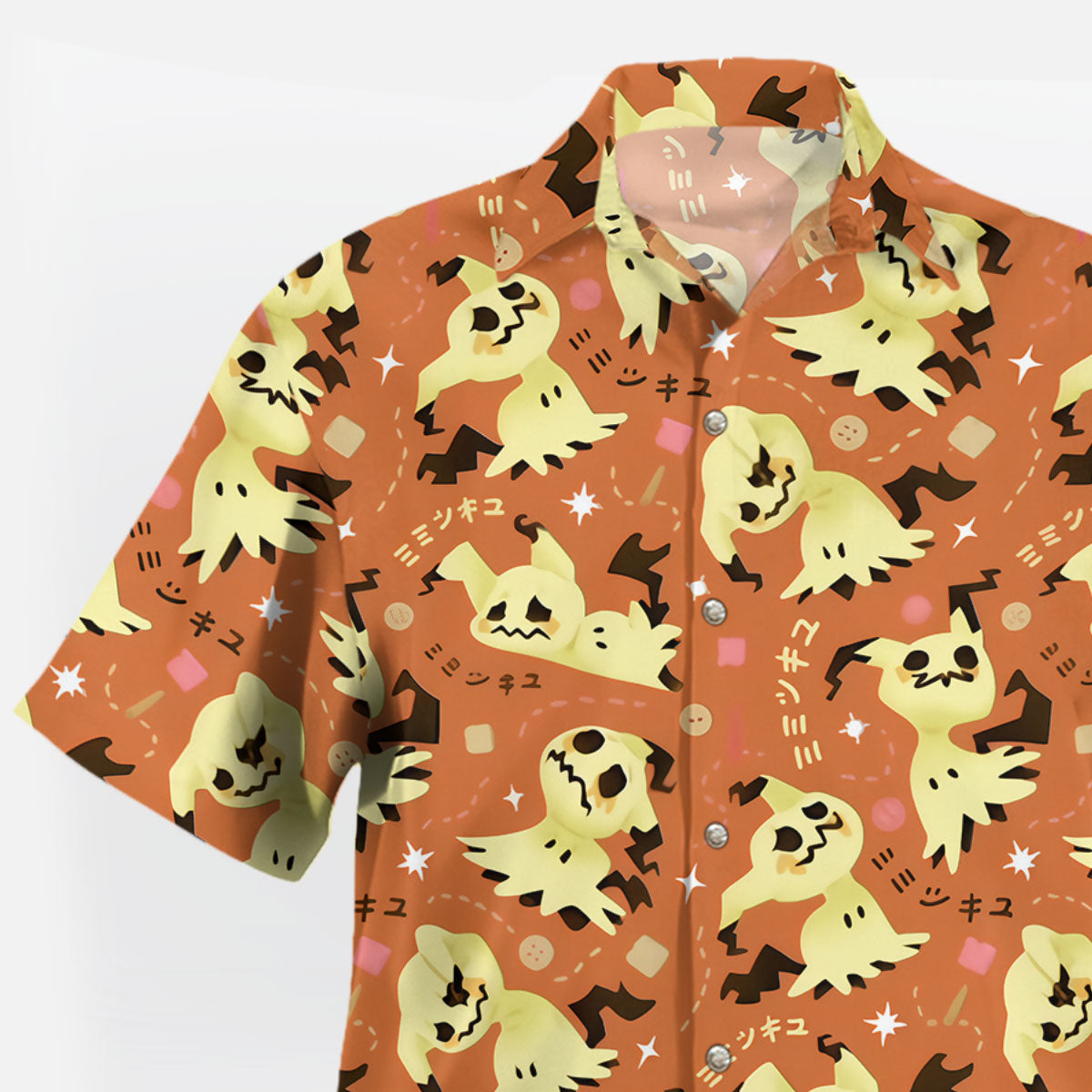 Kawaii Orange Anime Hawaiian Shirt