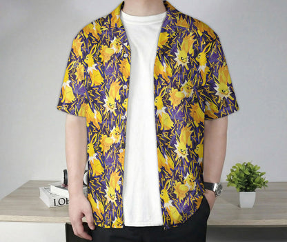 Anime Electric Pattern Hawaiian Shirt