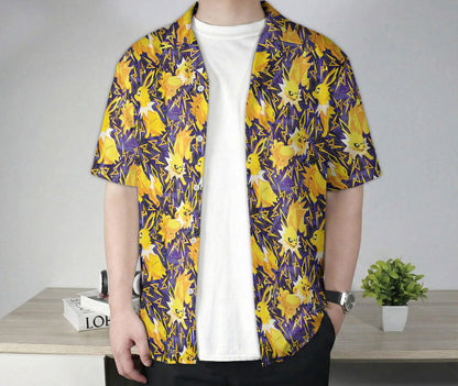 Anime Electric Pattern Hawaiian Shirt