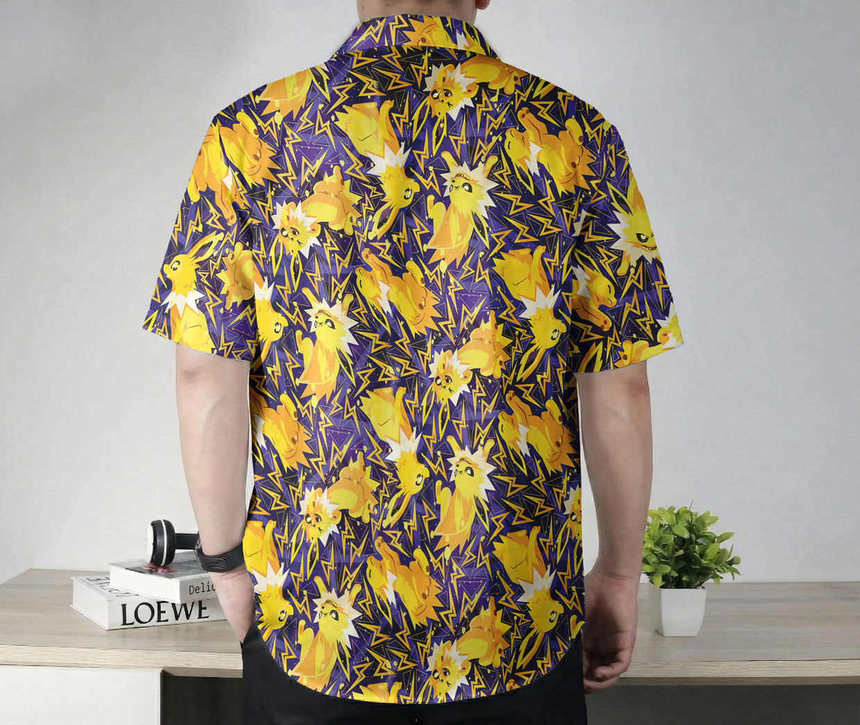Anime Electric Pattern Hawaiian Shirt