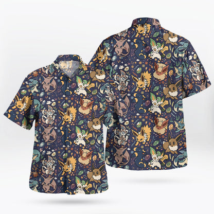 Midnight Evolution Pattern Hawaiian Shirt
