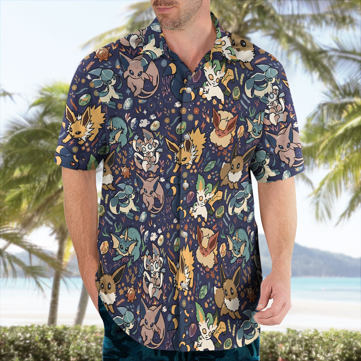Midnight Evolution Pattern Hawaiian Shirt