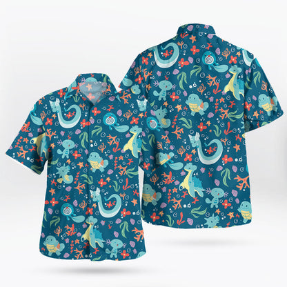 Water Type Tropical Ocean Style Hawaiian Shirt