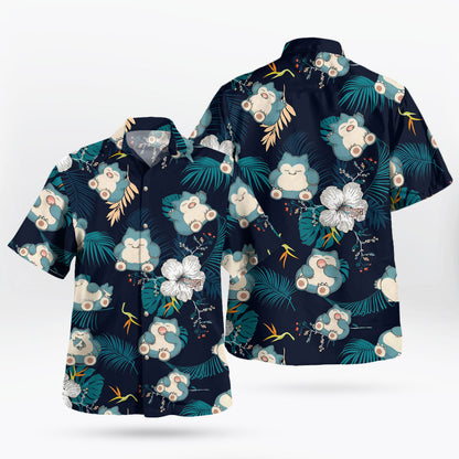 Sleepy Tropical Anime Aloha Hawaiian Shirt