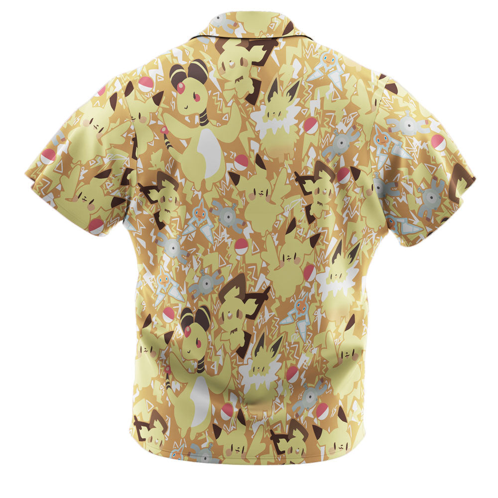 Electric Type Hawaiian Shirt for Men and Women