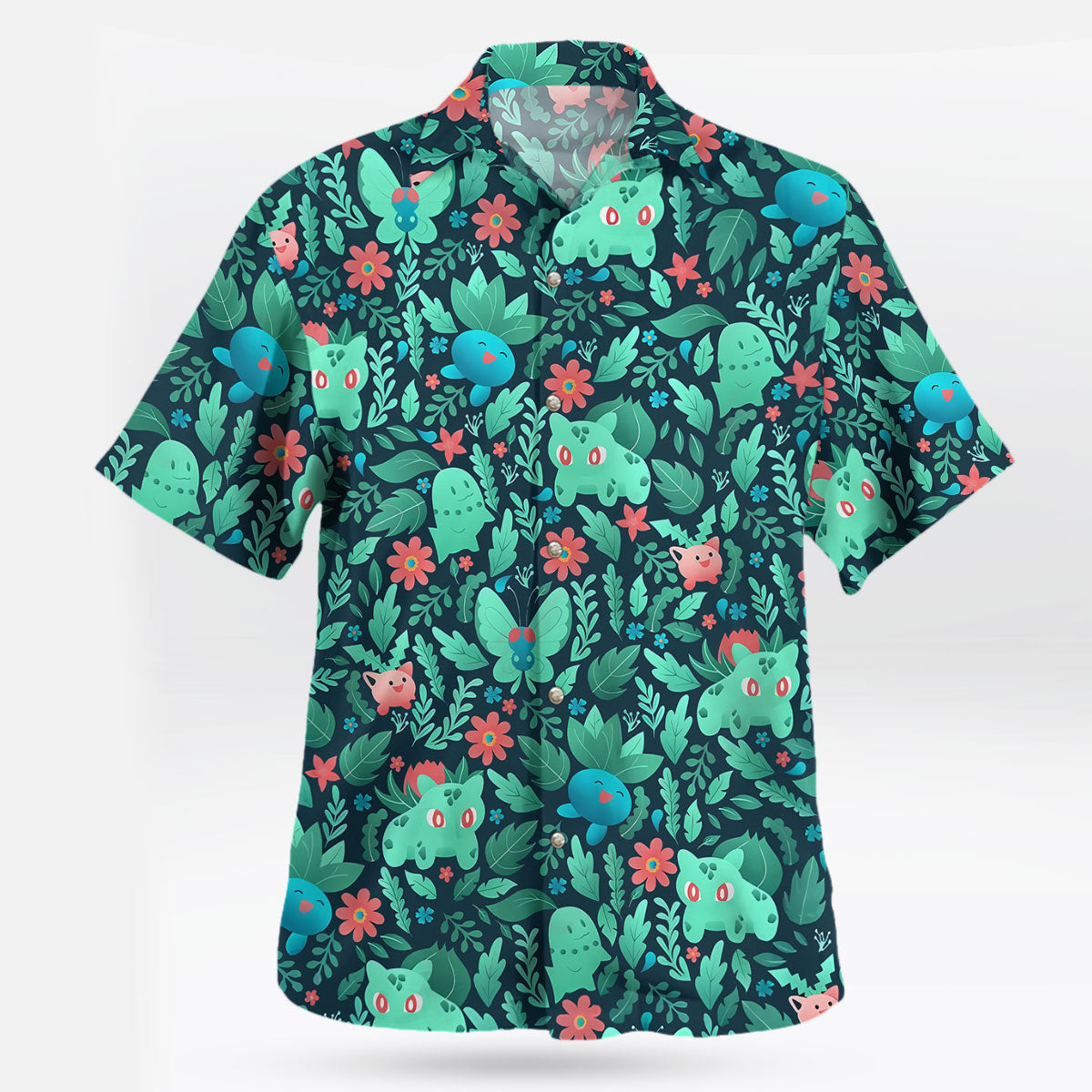 Tropical Grass Type Aloha Hawaiian Shirt