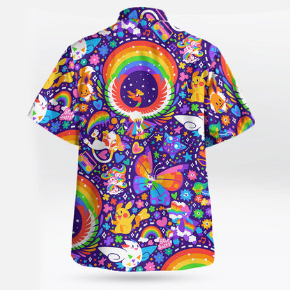 Rainbow Style Hawaiian Shirt Colorful Aloha Vibes