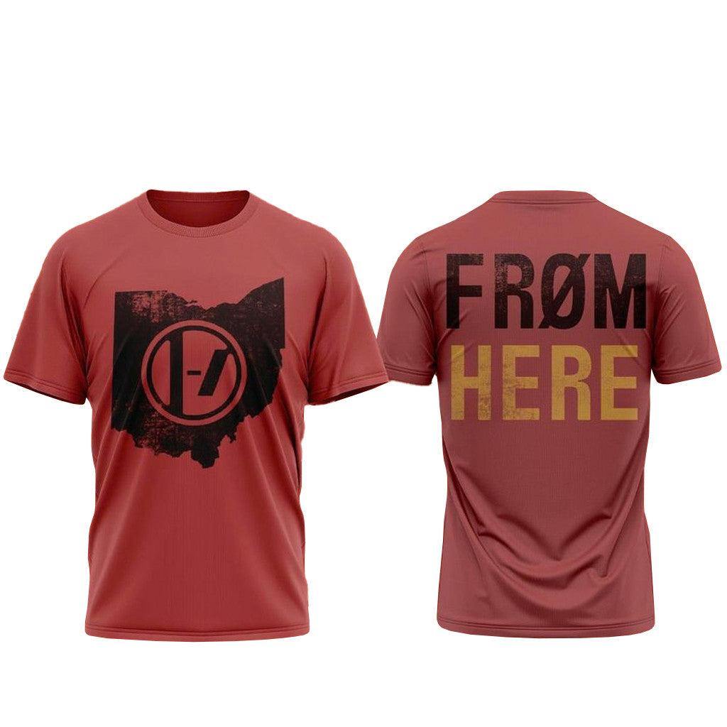 Ohio State Buckeyes x Twenty One Pilots 2026 From Here T-Shirt