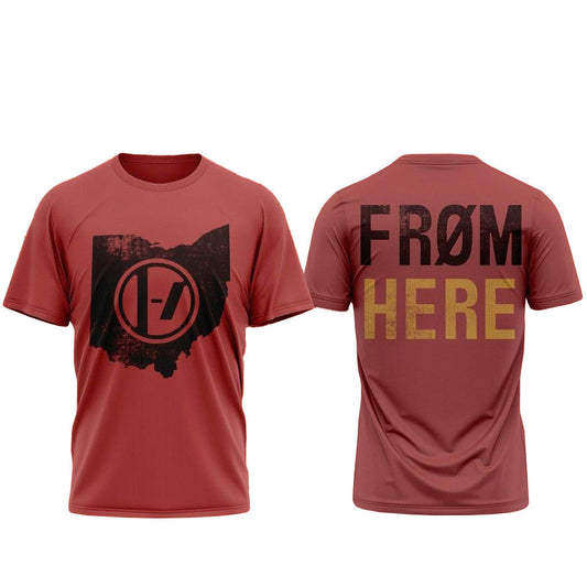 Ohio State Buckeyes x Twenty One Pilots 2026 From Here T-Shirt