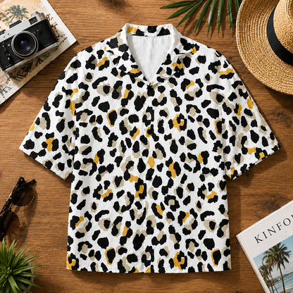 Tropical Leopard Pattern Hawaiian Shirt