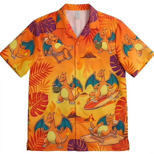 Charizard Beach Patrol 2026 Hawaiian Shirt