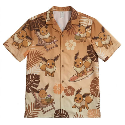 Eevee Island Adventure Summer 2026 Hawaiian Shirt