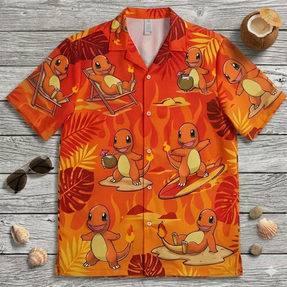 Fire Surf Summer 2026 Hawaiian Shirt