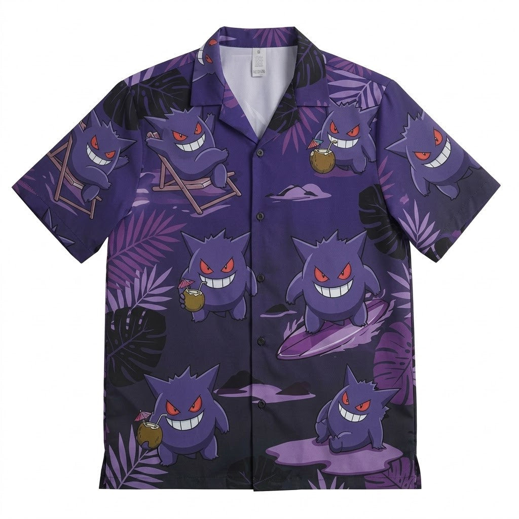 Gengar Night Waves Summer 2026 Hawaiian Shirt