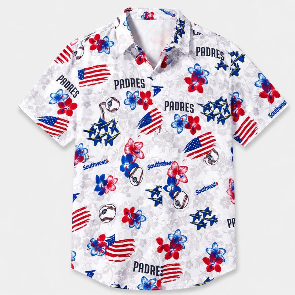 San Diego Padres Patriotic 2026 Hawaiian Shirt