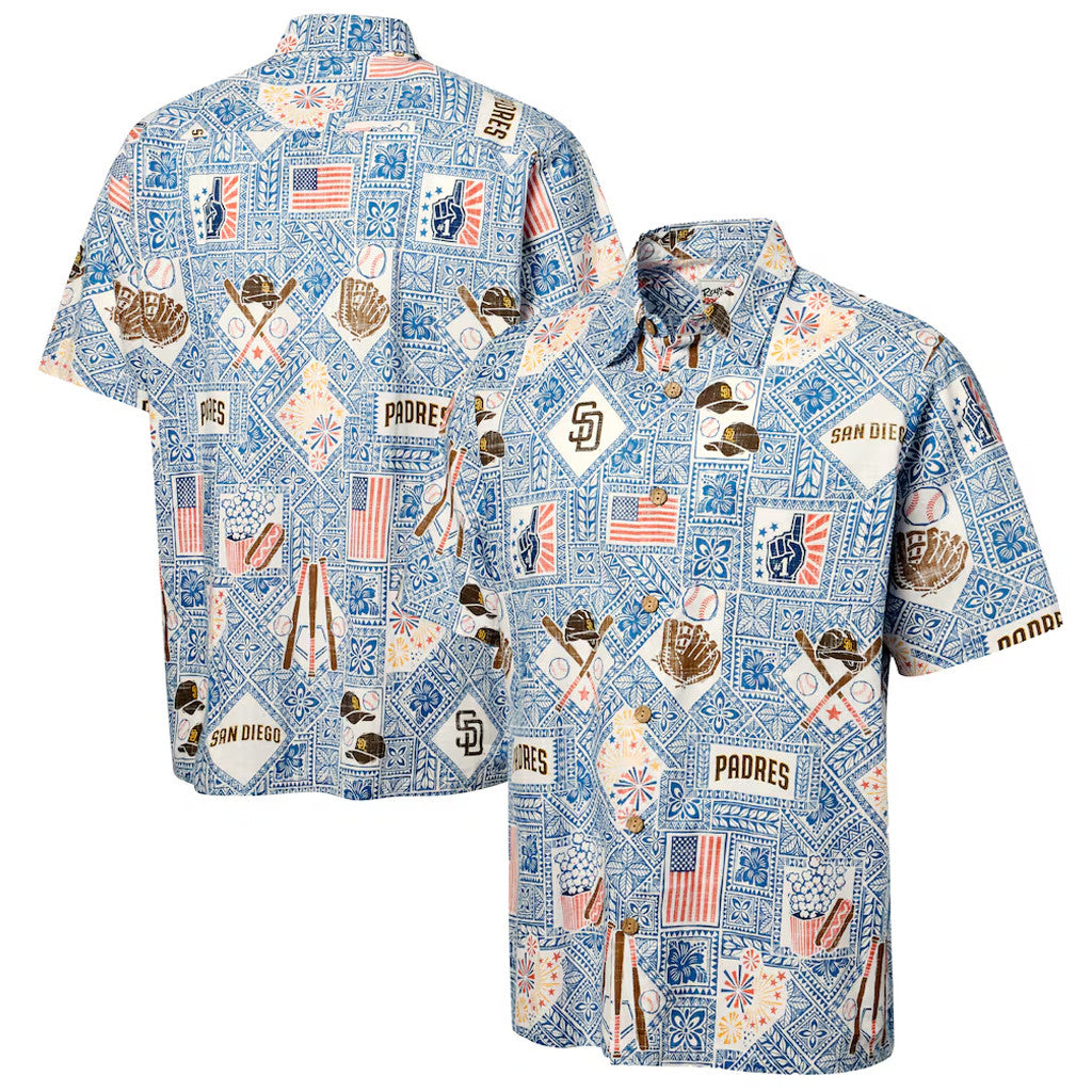San Diego Padres Blue Americana 2026 Hawaiian Shirt