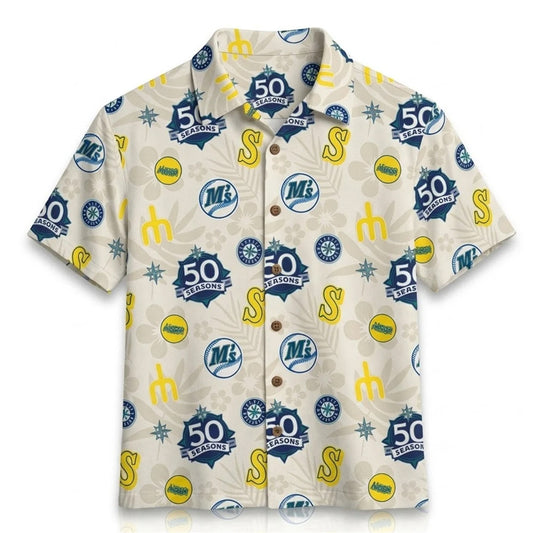 Seattle Mariners 50 Seasons Hawaiian Shirt 2026