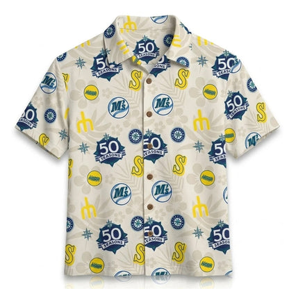 Seattle Mariners 50 Seasons Hawaiian Shirt 2026