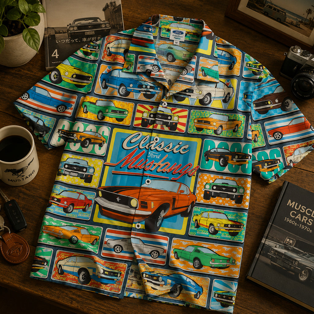 1960s Classic Car Hawaiian Shirt