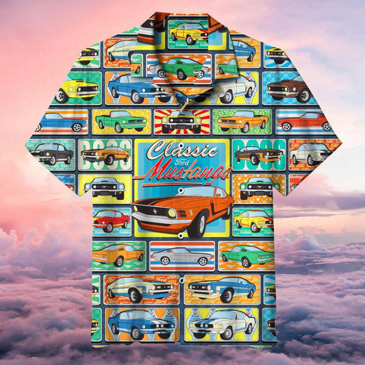 1964 Ford Mustang Classic Car Hawaiian Shirt