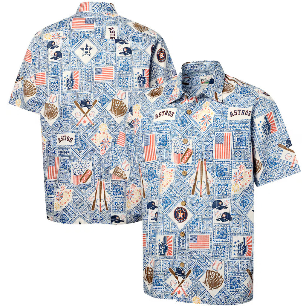 Houston Astros Blue Americana 2026 Hawaiian Shirt