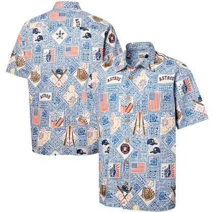 Houston Astros Blue Americana 2026 Hawaiian Shirt