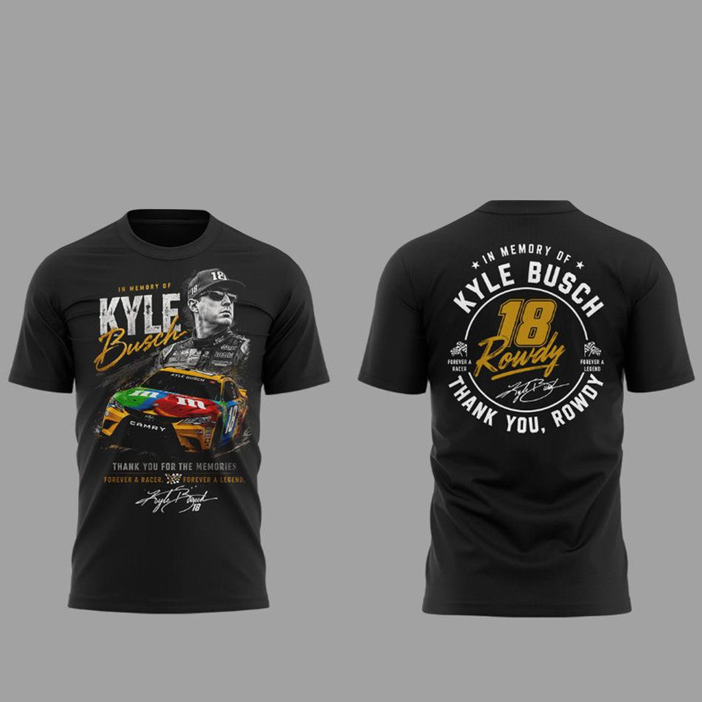 Unisex Kyle Busch Memorial Graphic T-Shirt – In Loving Memory Racing Fan Tee