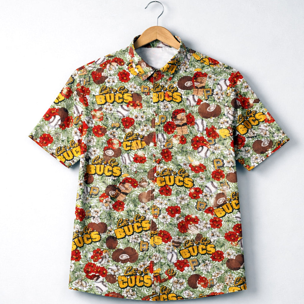Unisex Black Gold Baseball Luau 2026 Hawaiian Shirt – Vacation Button-Up Tee