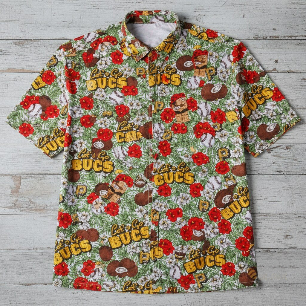 Unisex Black Gold Baseball Luau 2026 Hawaiian Shirt – Vacation Button-Up Tee