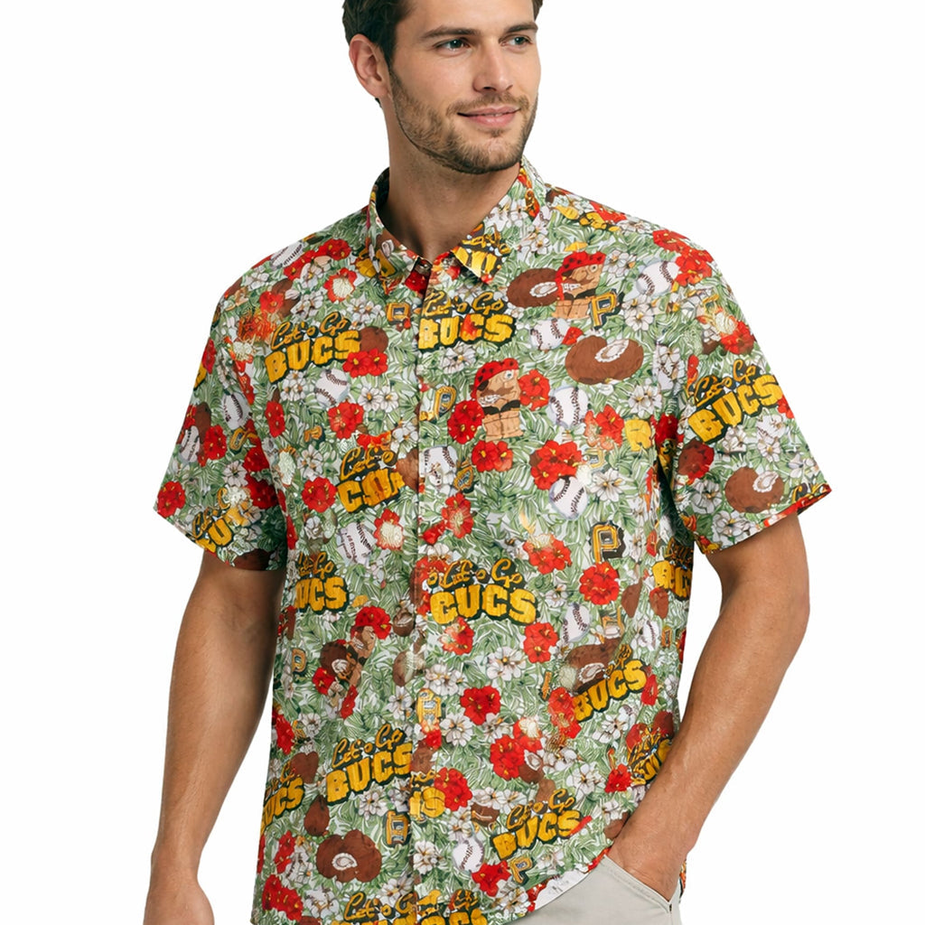 Unisex Black Gold Baseball Luau 2026 Hawaiian Shirt – Vacation Button-Up Tee