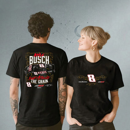 Unisex #8 Graphic T-Shirt - Love Against The Grain Racing Fan Tee