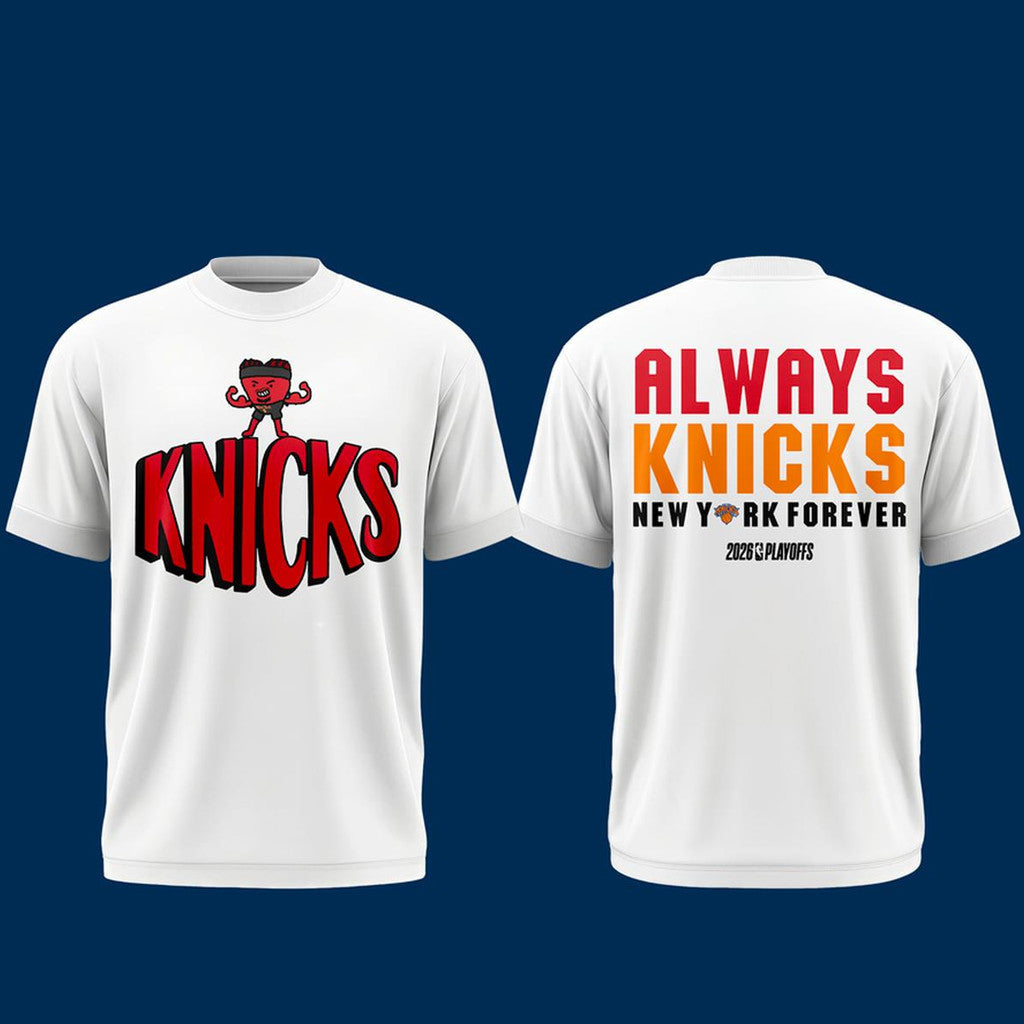 Unisex New York Knicks Strong Hart Playoffs 2026 Graphic T-Shirt for Basketball Fans