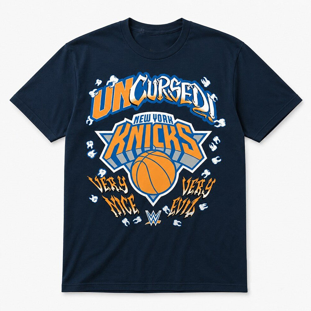 Unisex New York Knicks Danhausen Uncursed 2026 Graphic Shirt for Basketball Fans