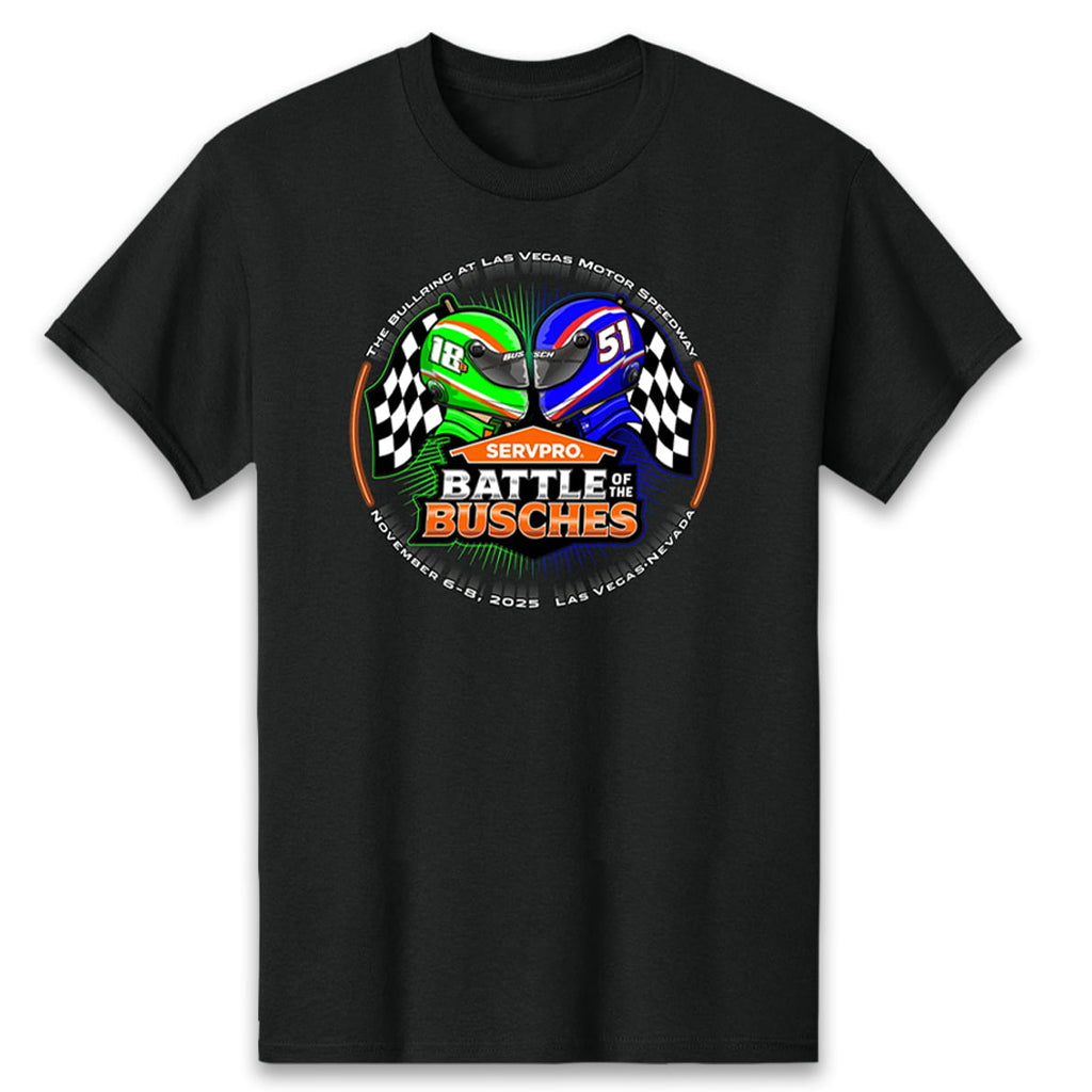 Unisex Family Battle Of The Busches Graphic Shirt for Racing Fans